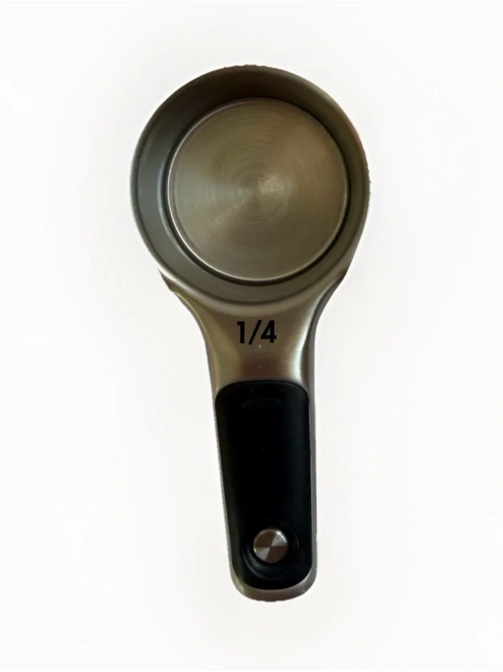 OXO Good Grips Stainless Steel Magnetic Measuring Cups Set of 3 1/2 1/3 1/4 Cup